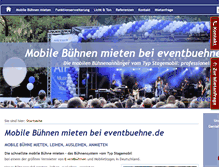 Tablet Screenshot of buehnenmobil.de